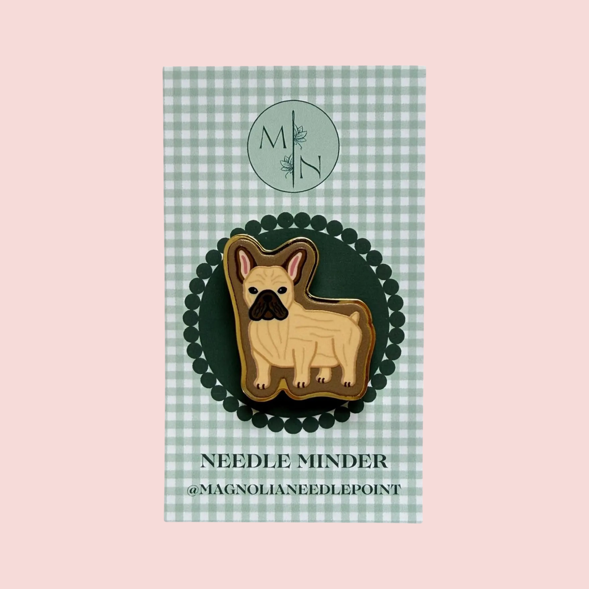 Fawn Tan Frenchie Needle Minder