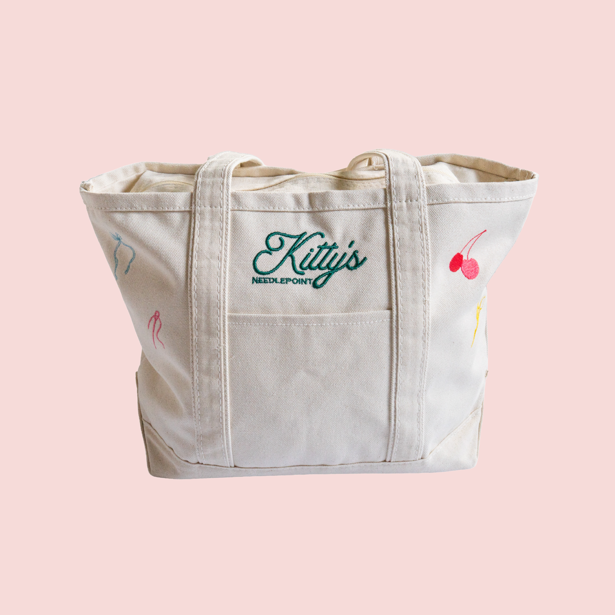 Kitty's Needlepoint Icon Tote