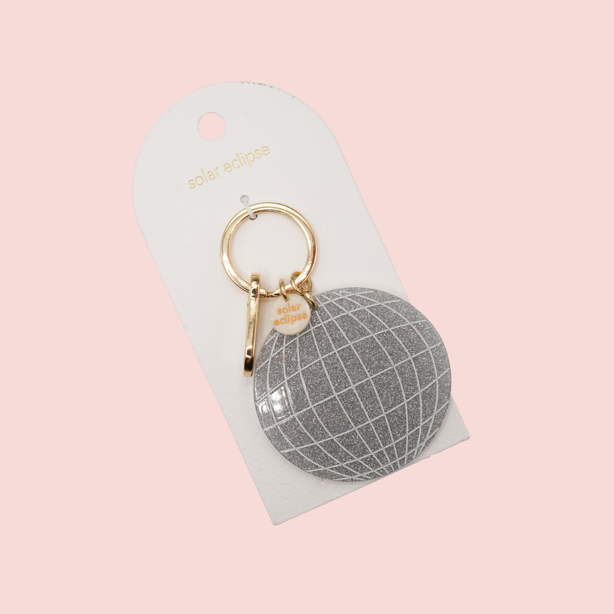 Hand-painted Disco Ball Bag Charm & Keychain | Eco-Friendly