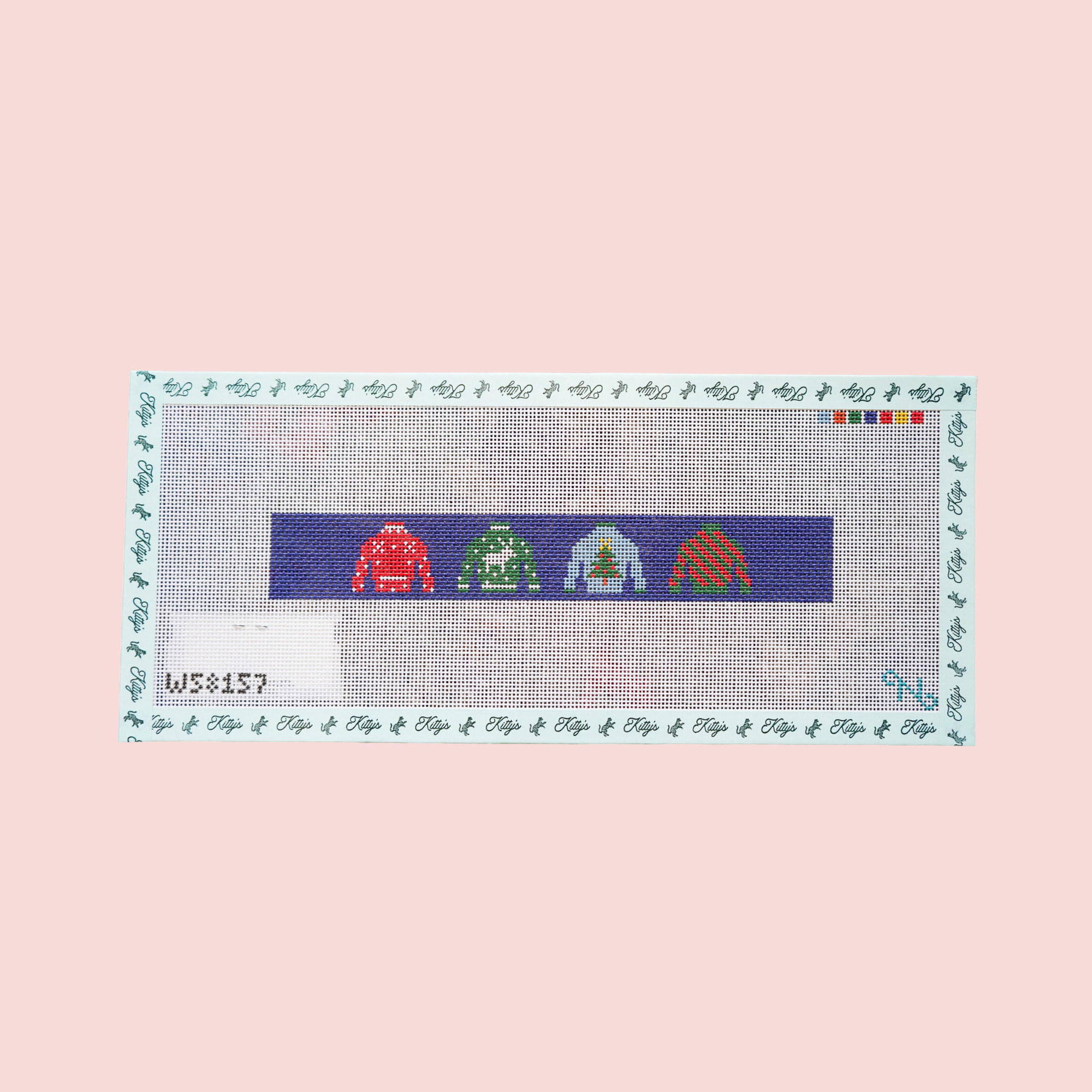 Ugly Sweater Key Fob Canvas