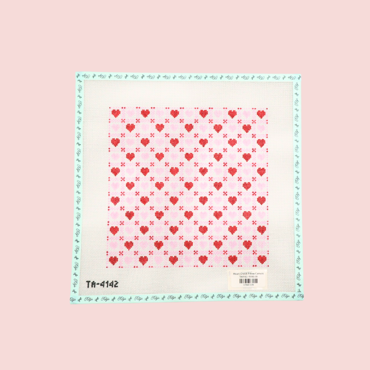 Heart Check Pillow Canvas