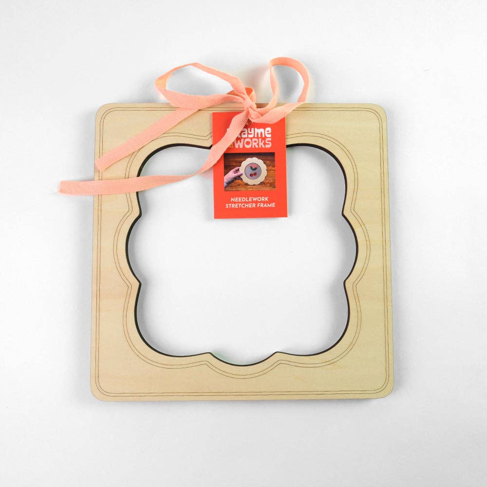 Fancy Square 11" x 11" Needlepoint Stretcher Frame