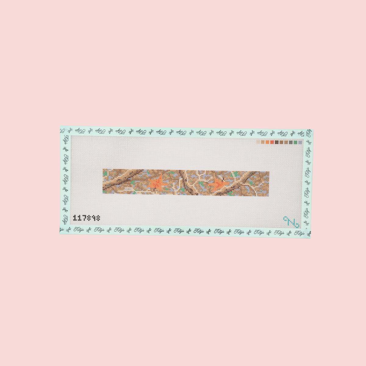 Leafy Camo Key Fob Canvas