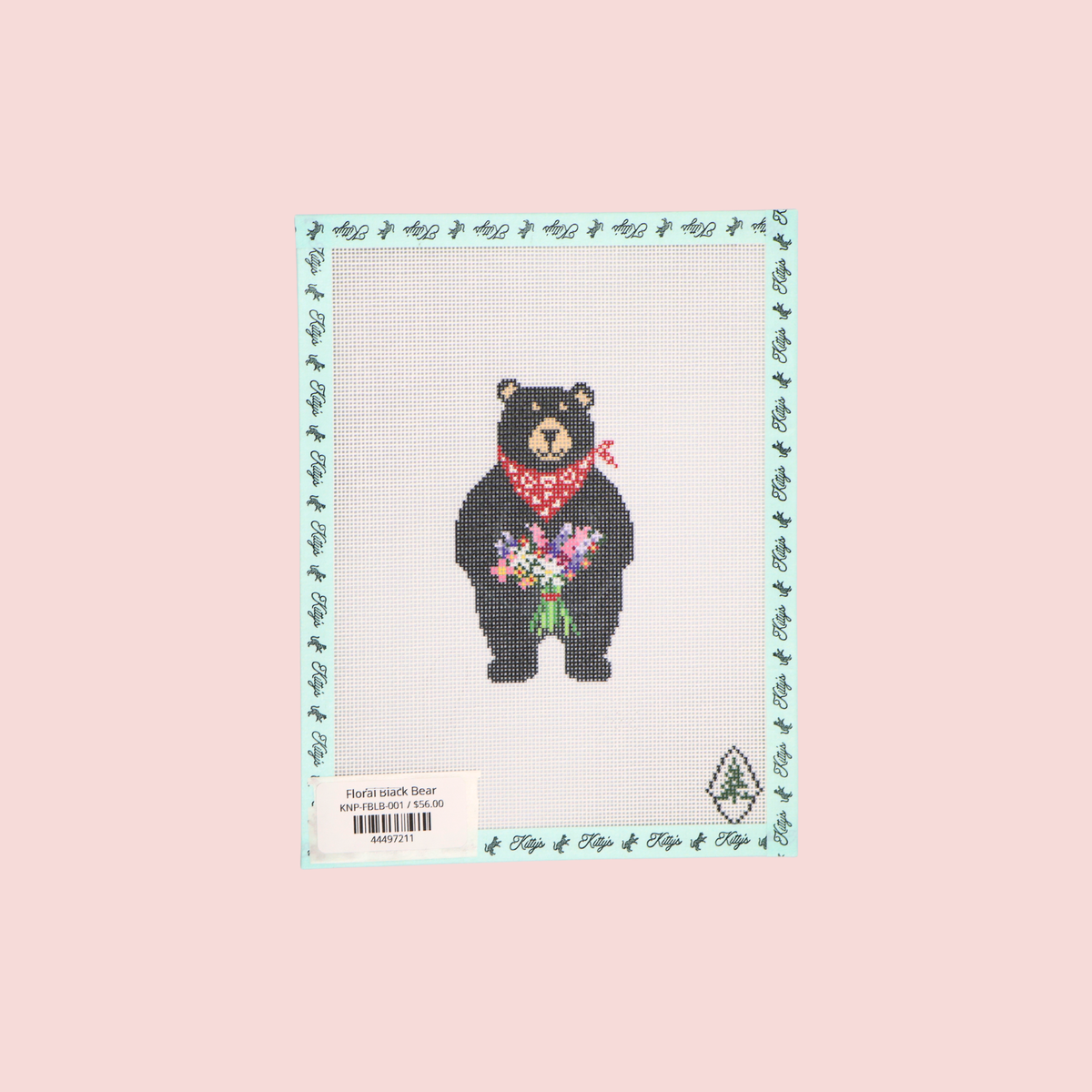 Floral Black Bear