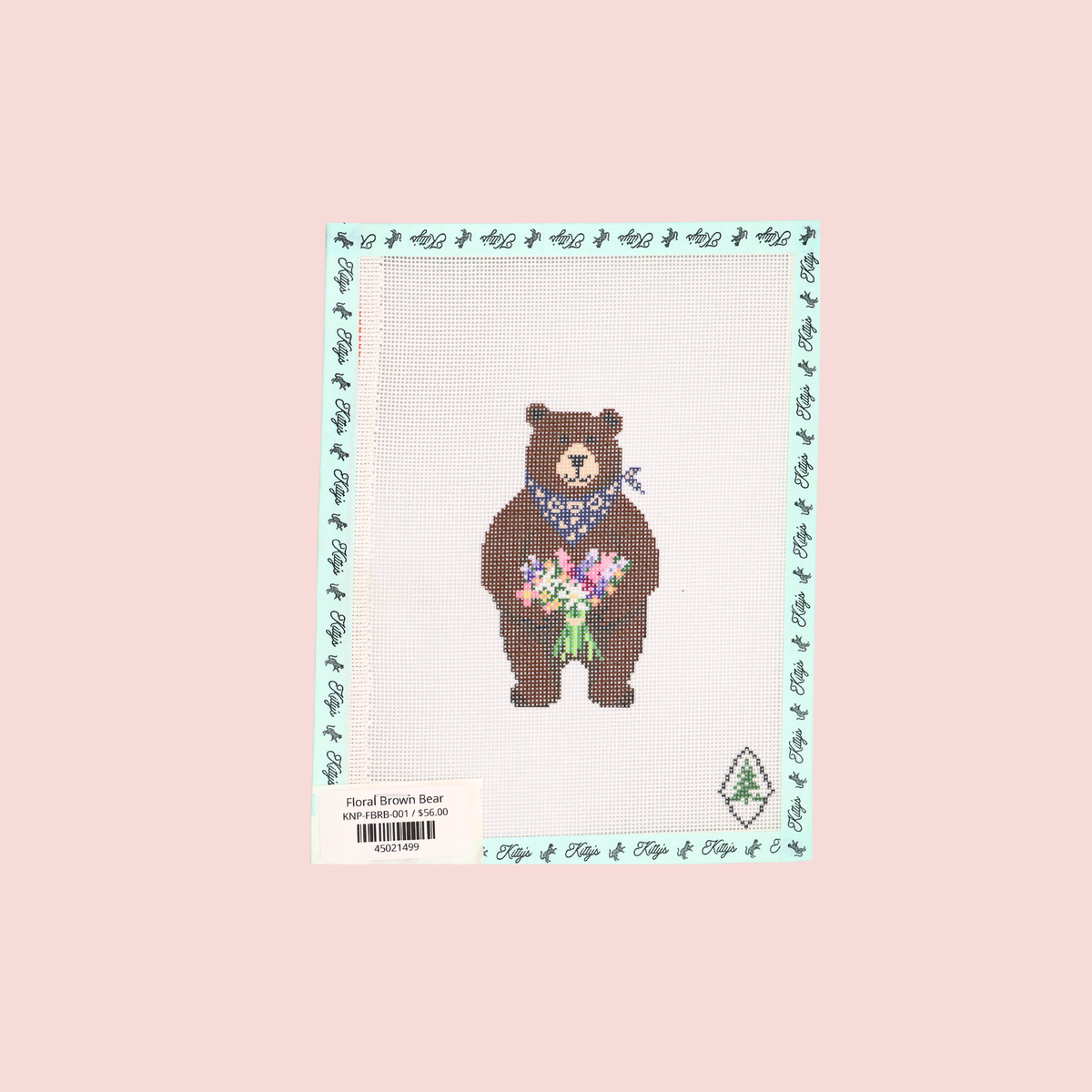 Floral Brown Bear