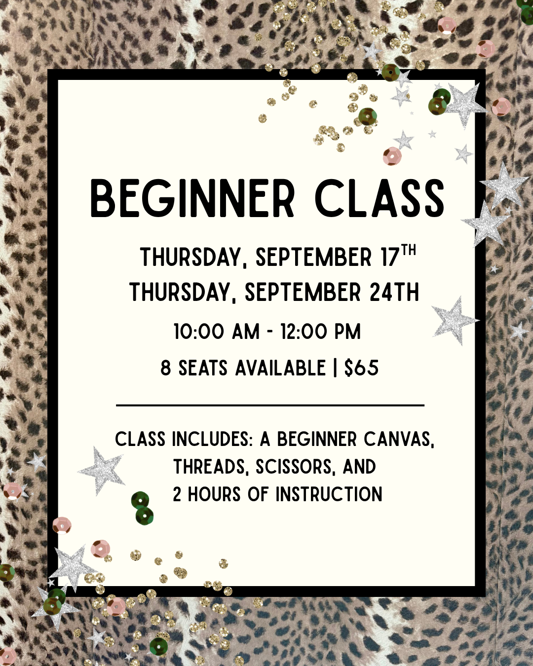 Beginner Needlepoint Class | September
