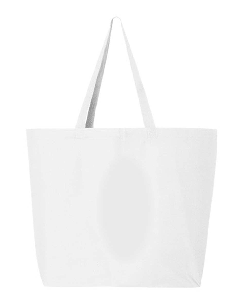 Q-Tees 25L Jumbo Tote, Heavy Cotton Canvas Tote Bag - Q600: Light Pink