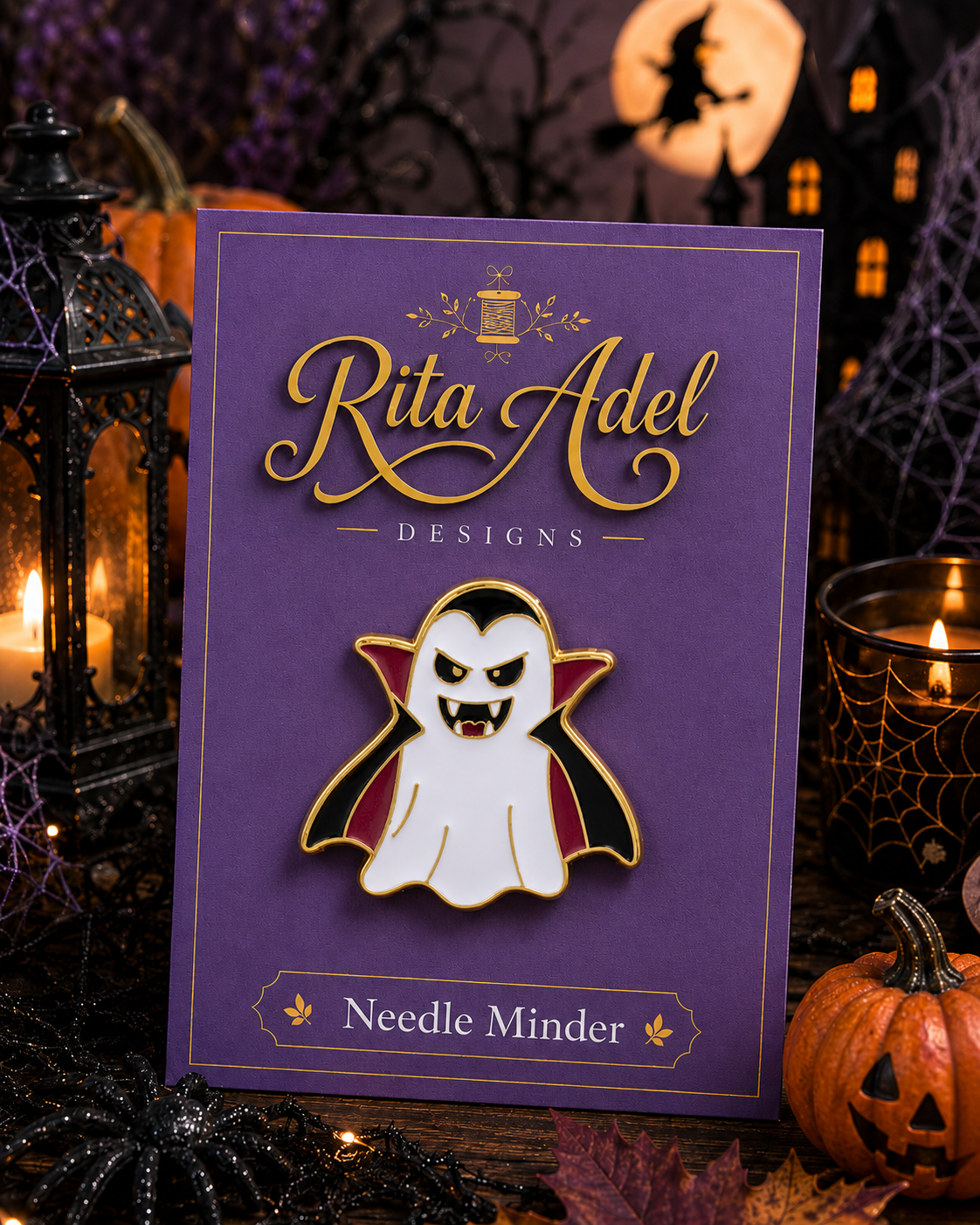 Magnetic Needle Minder ~ Halloween Dracula
