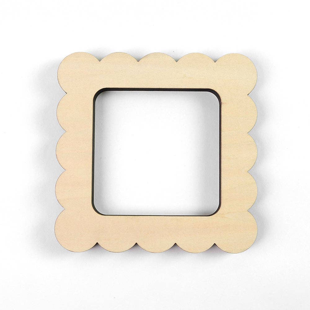 Scallop Square 3" x 3" Mini Needlepoint Stretcher Frame
