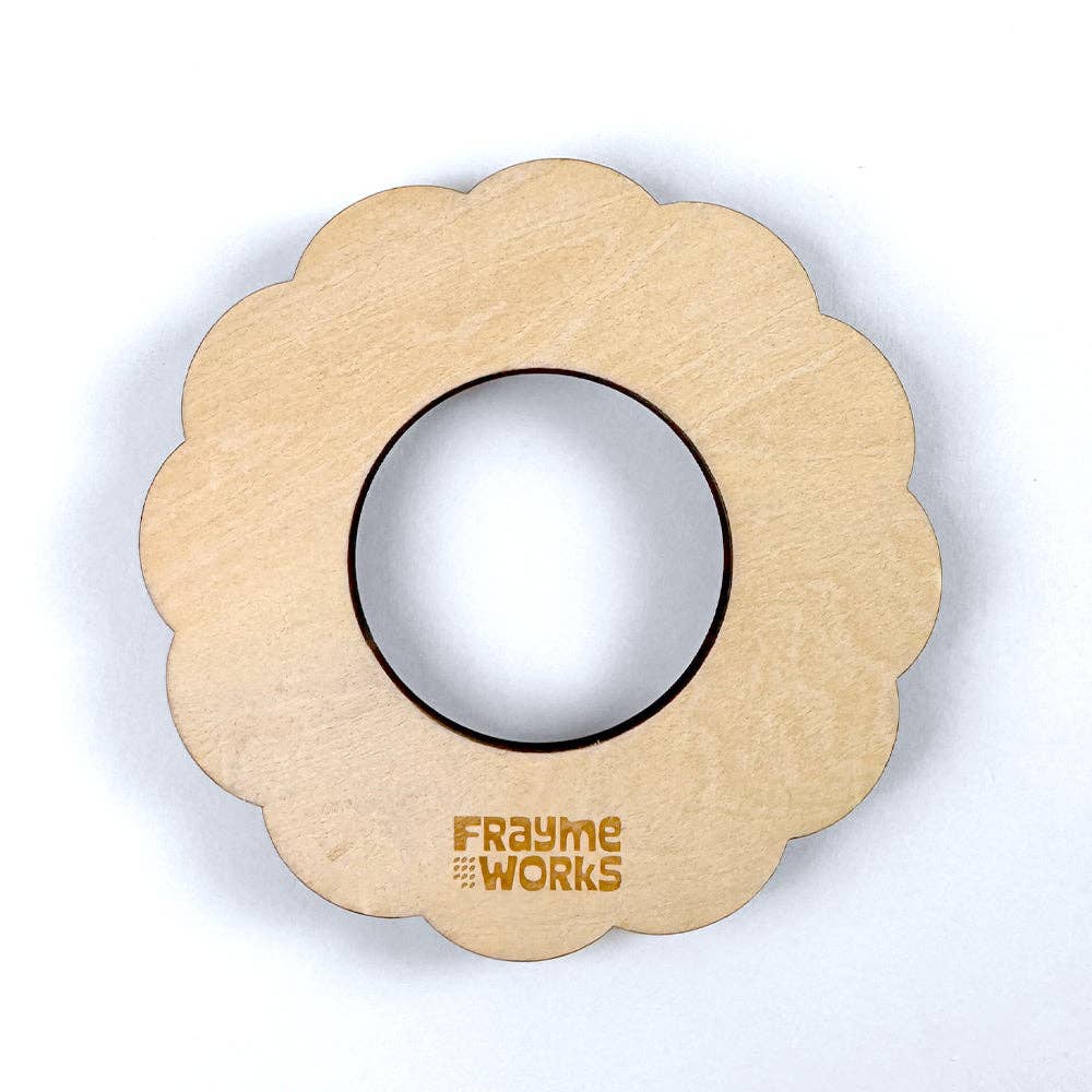 Scallop Round 2" x 2" Mini Needlepoint Stretcher Frame