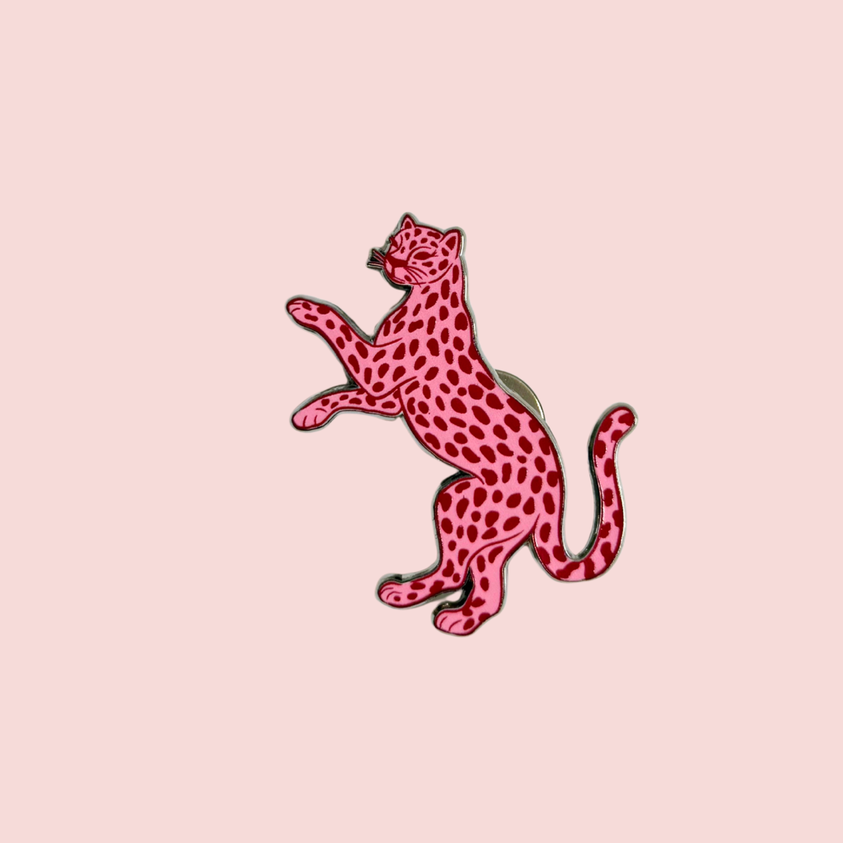 Leopard Needle Minder - Pink & Red