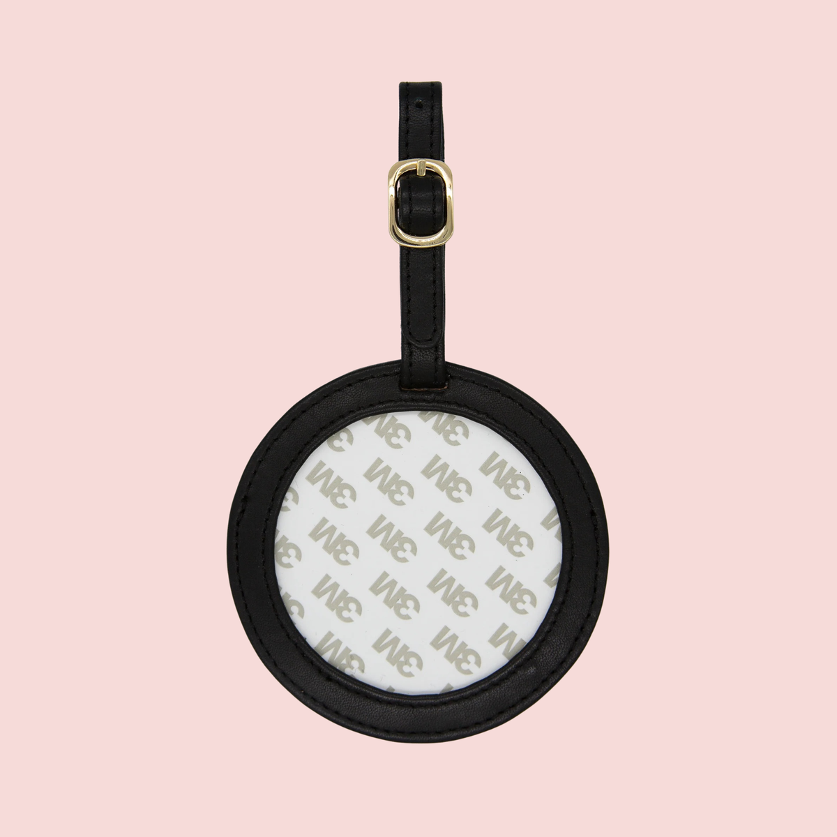 Round Luggage Tag - Black