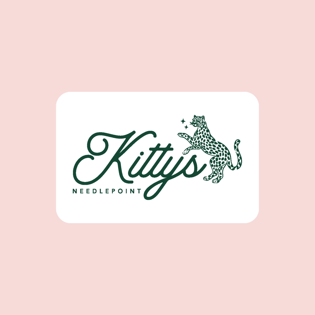 Kitty's Needlepoint Gift Card