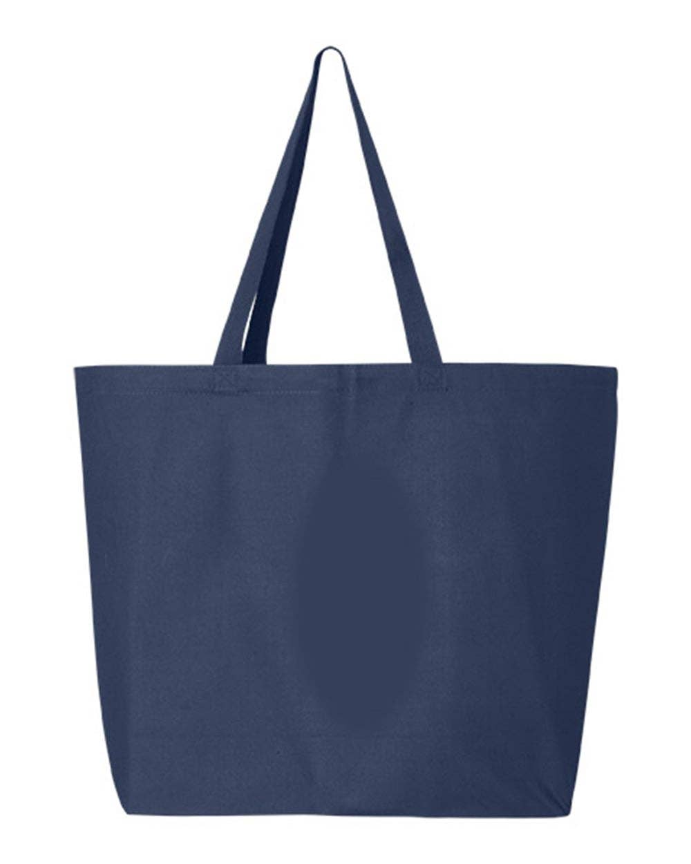 Q-Tees 25L Jumbo Tote, Heavy Cotton Canvas Tote Bag - Q600: Light Pink