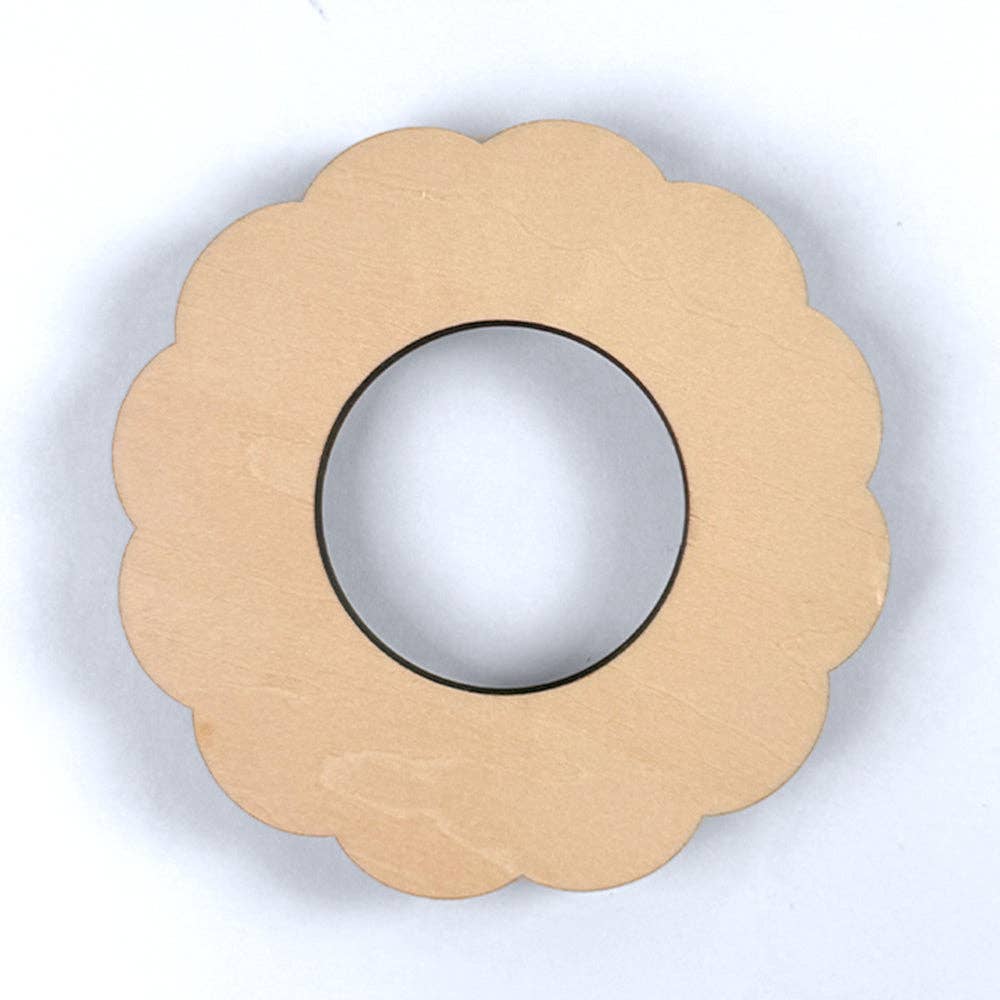 Scallop Round 2" x 2" Mini Needlepoint Stretcher Frame