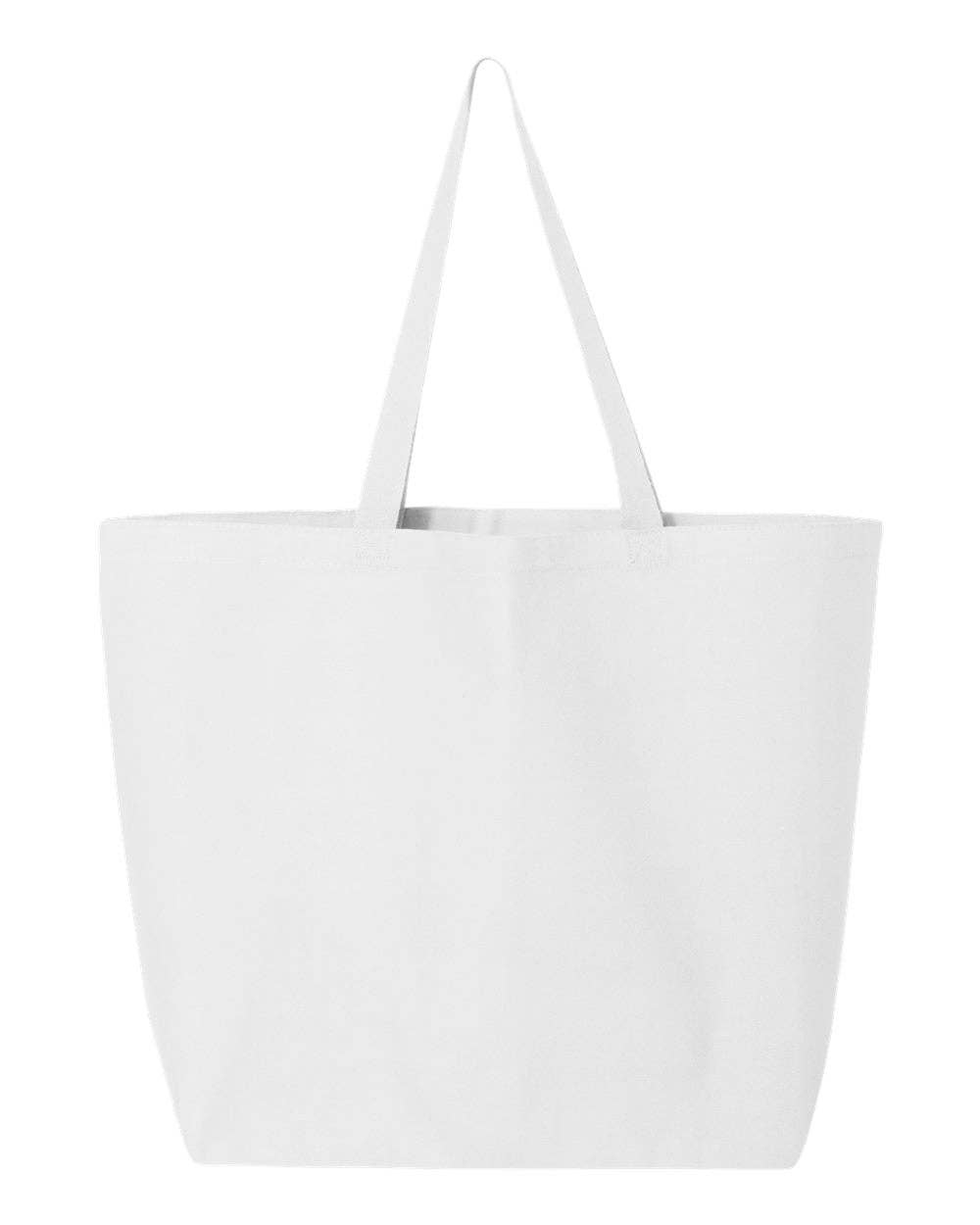 Q-Tees 25L Jumbo Tote, Heavy Cotton Canvas Tote Bag - Q600: Light Pink