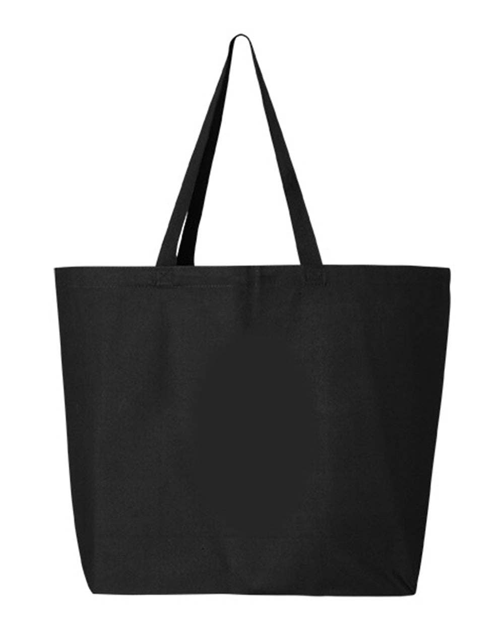Q-Tees 25L Jumbo Tote, Heavy Cotton Canvas Tote Bag - Q600: Light Pink