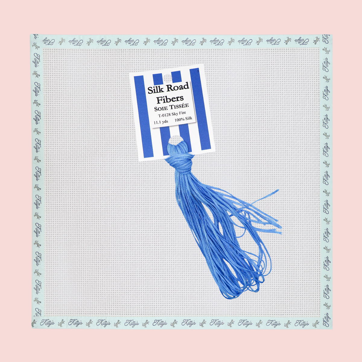 Soie Tissee-Skye Fire Blue (T-0128)