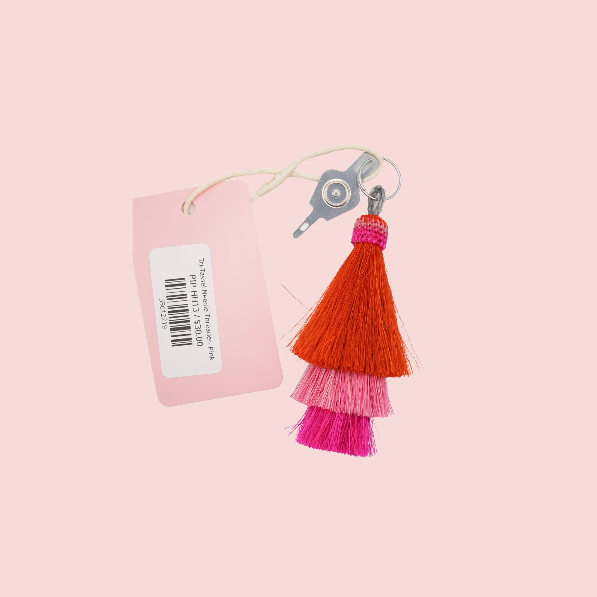 Tri-Tassel Needle Threader- Pink