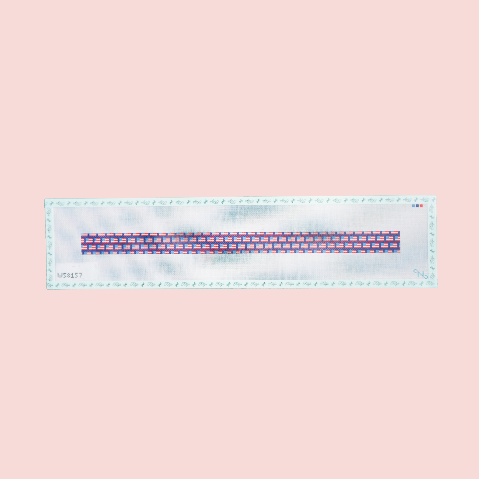 Tiny US Flag Dog Collar Canvas