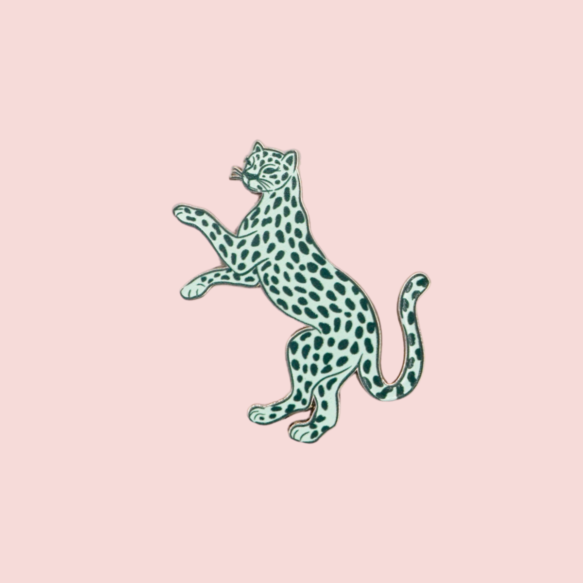 Leopard Needle Minder - Green & Blue