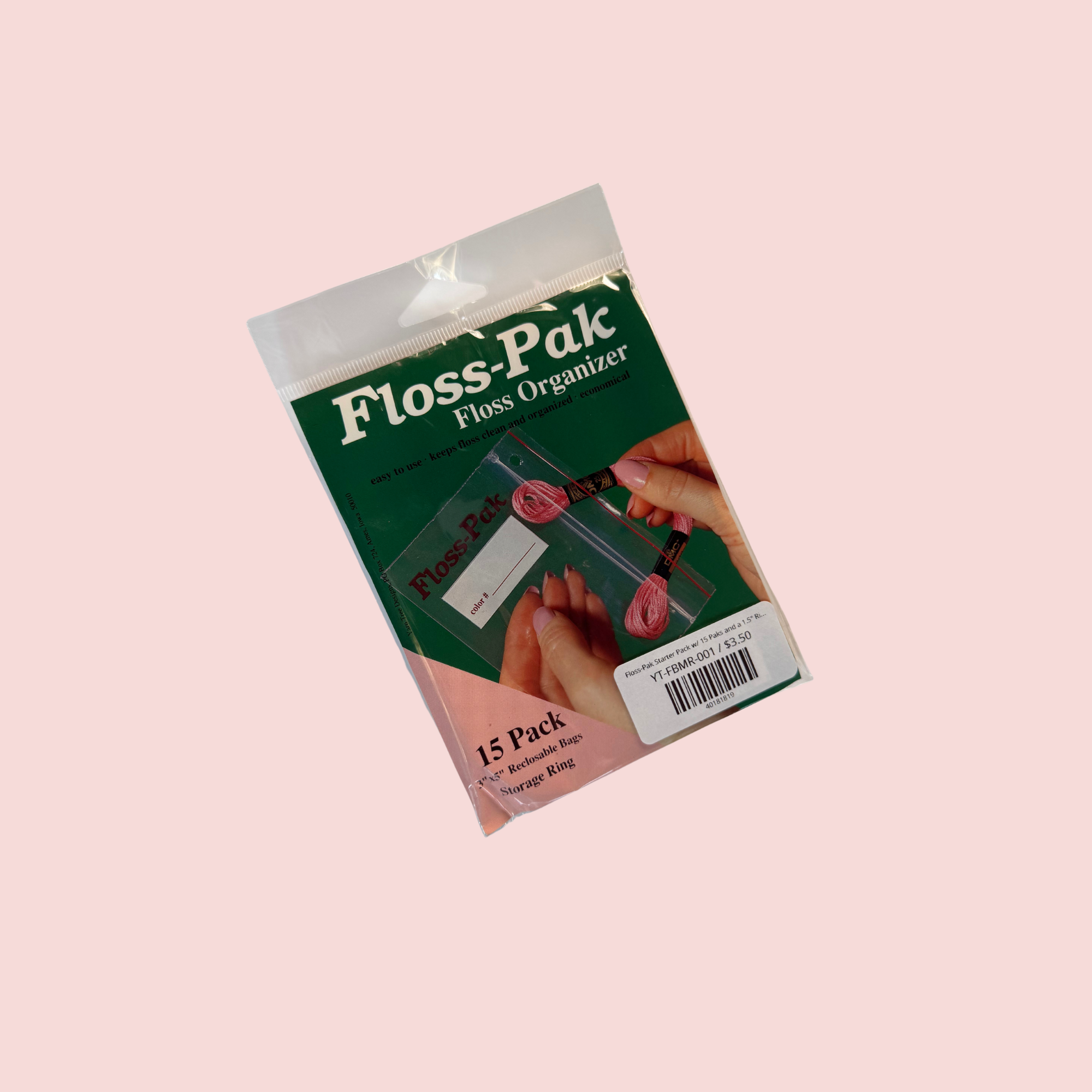 Floss-Pak Starter Pack w/ 15 Paks and a 1.5" Ring