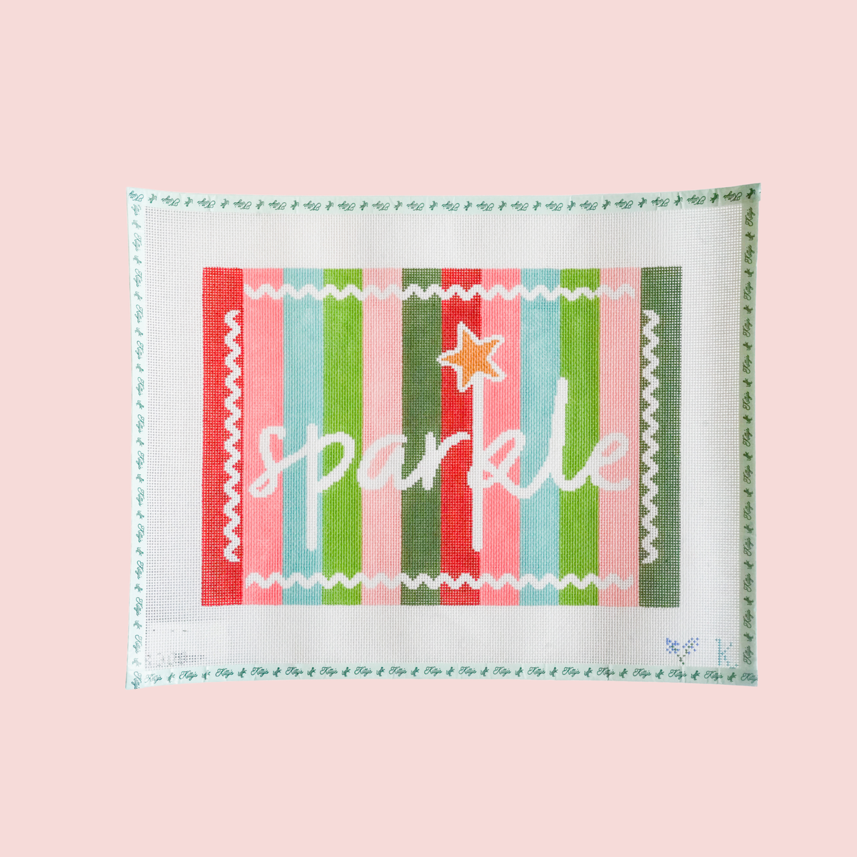 Sparkle on Stripes - Large Rectangle
