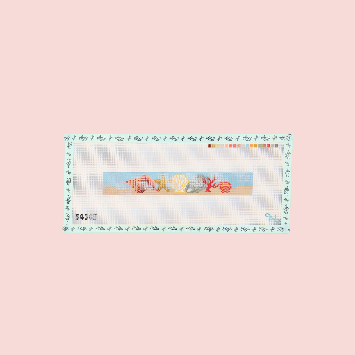 Seashell Key Fob Canvas