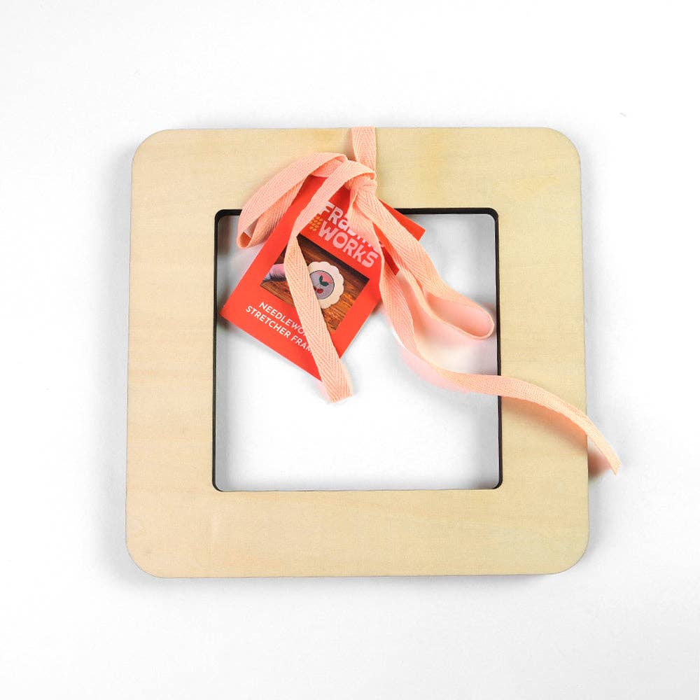 Square 5" x 5" Needlepoint Stretcher Frame
