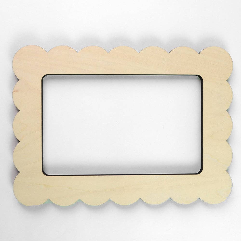 Scallop Rectangle 5" x 8" Needlepoint Stretcher Frame