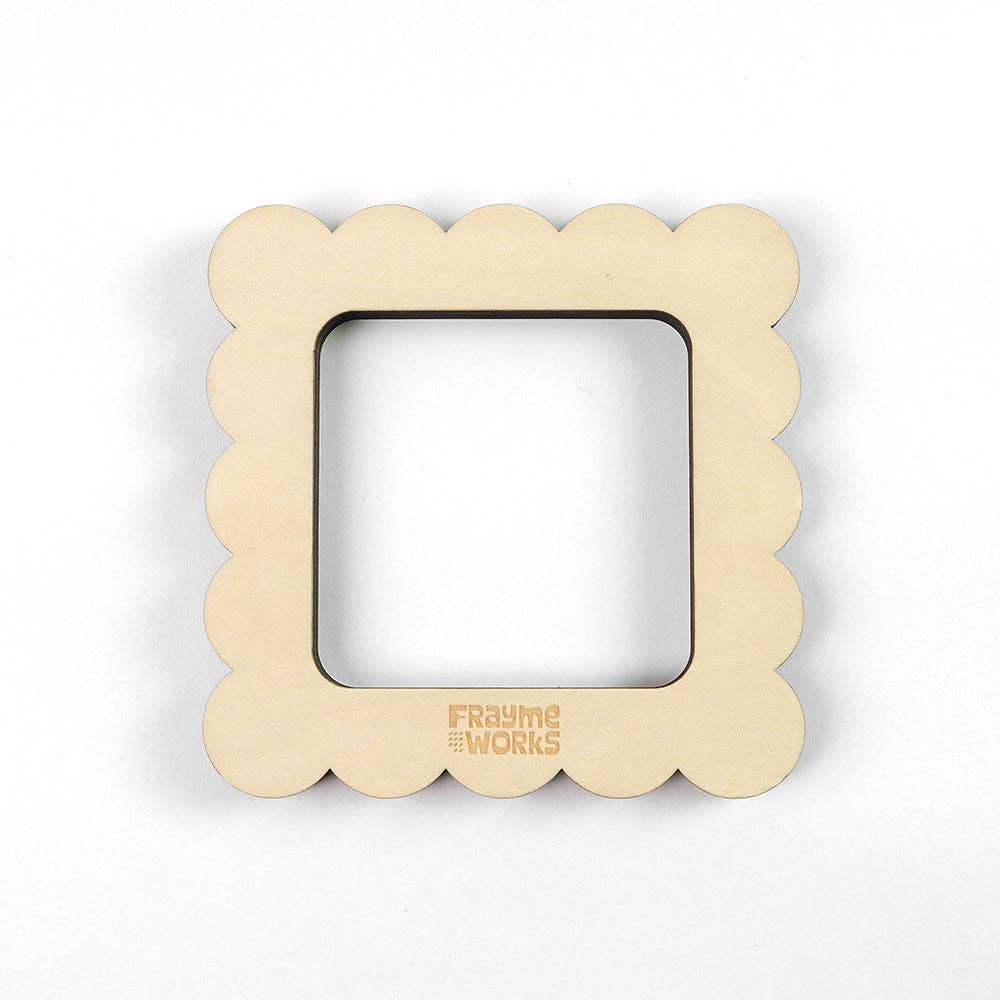 Scallop Square 3" x 3" Mini Needlepoint Stretcher Frame