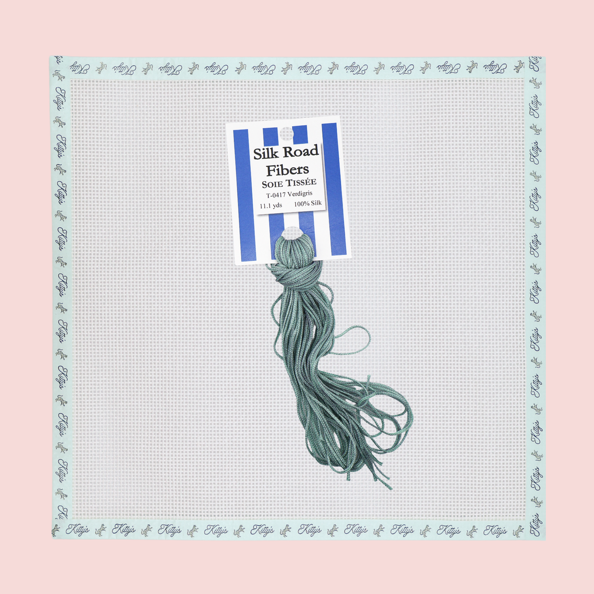 Soie Tissee-Verdigris (T-0417)
