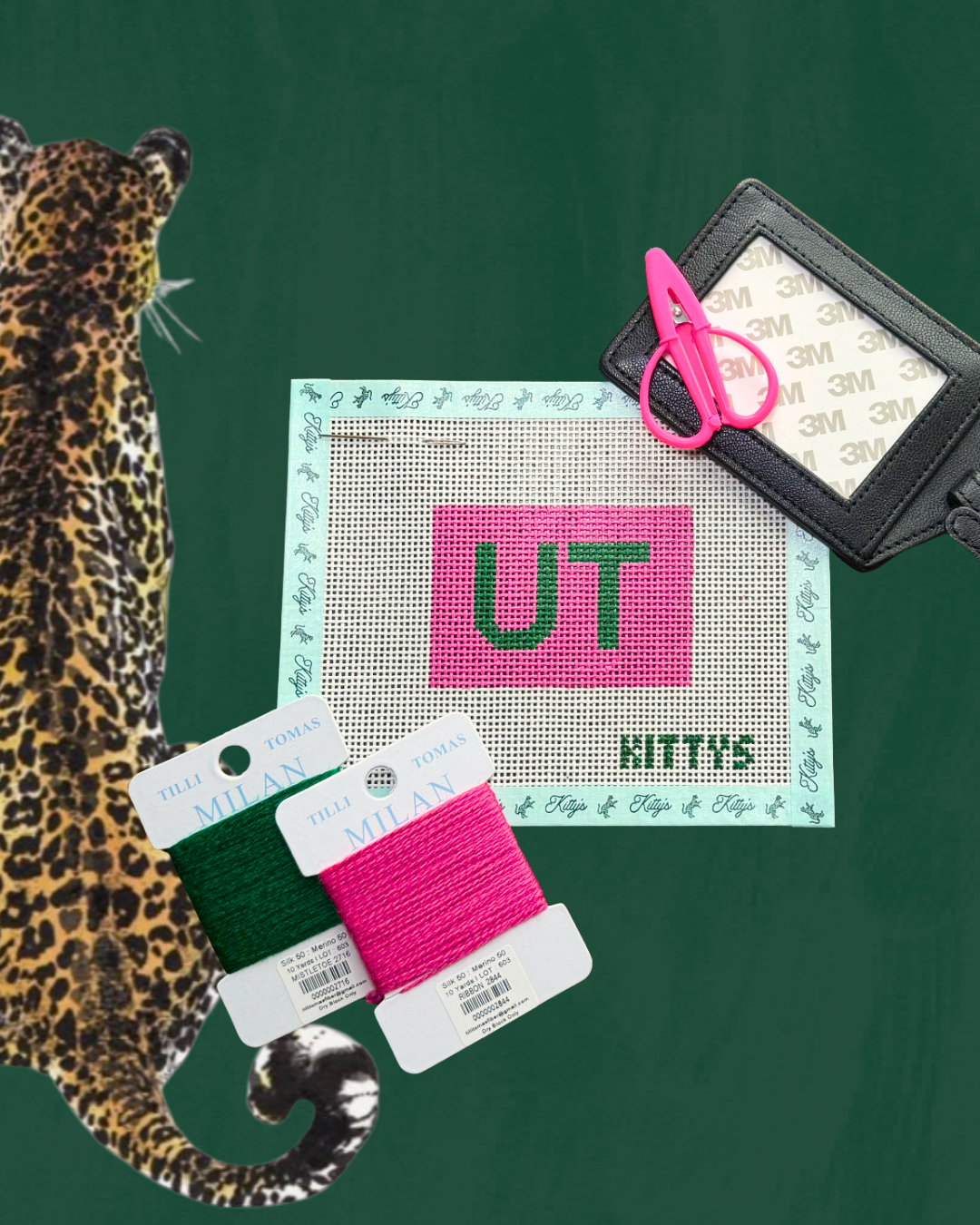 Beginner Needlepoint Class | Utah Luggage Tag