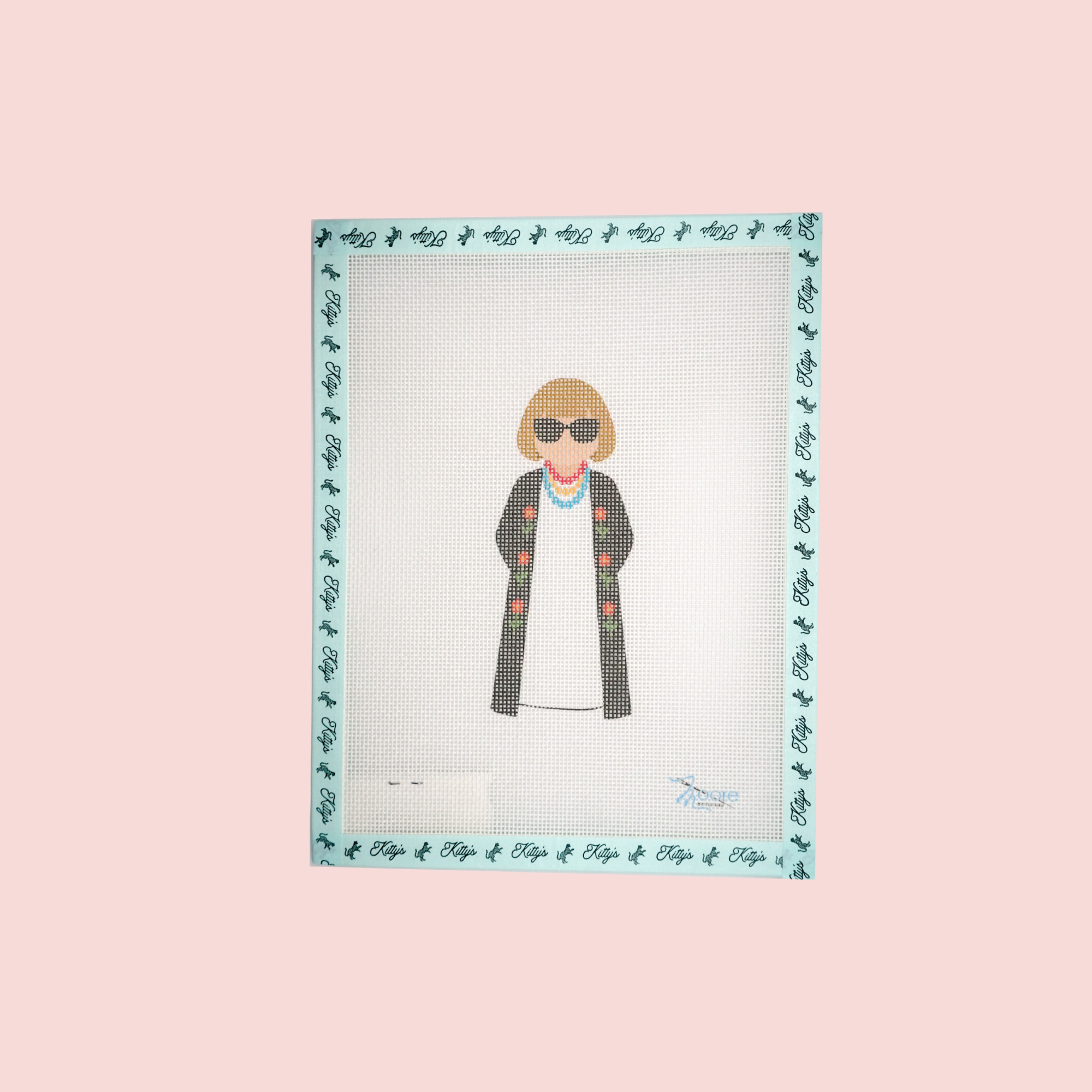Anna Wintour Needlepoint Canvas