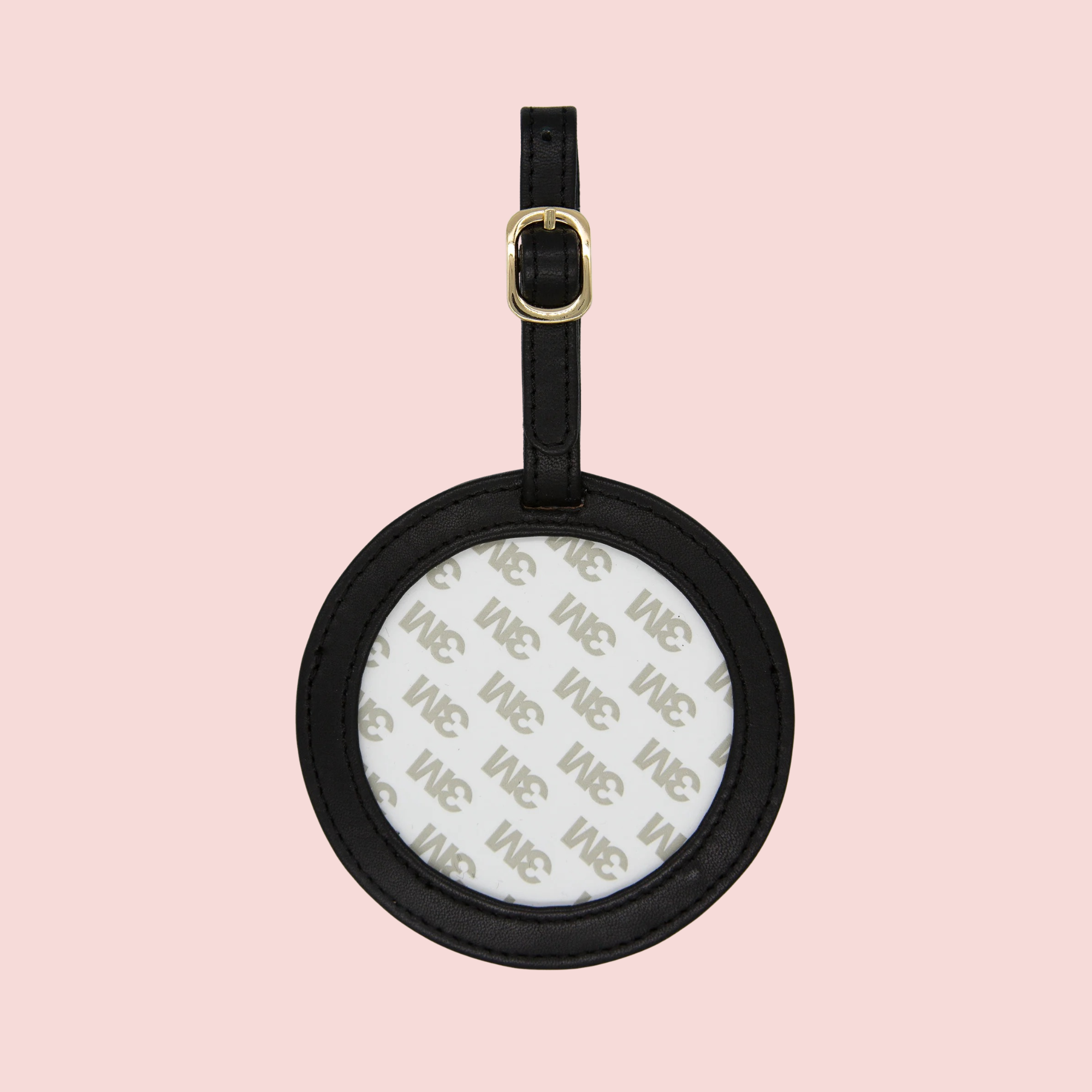 Round Luggage Tag - Black