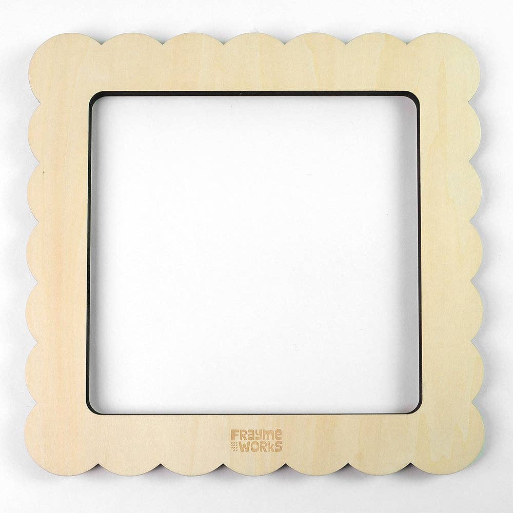 Scallop Square 8" x 8" Needlepoint Stretcher Frame