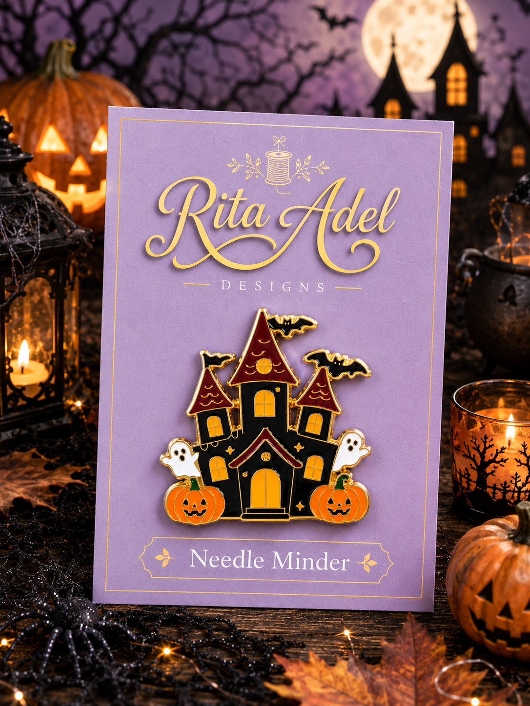 Magnetic Needle Minder ~ Halloween Haunted House