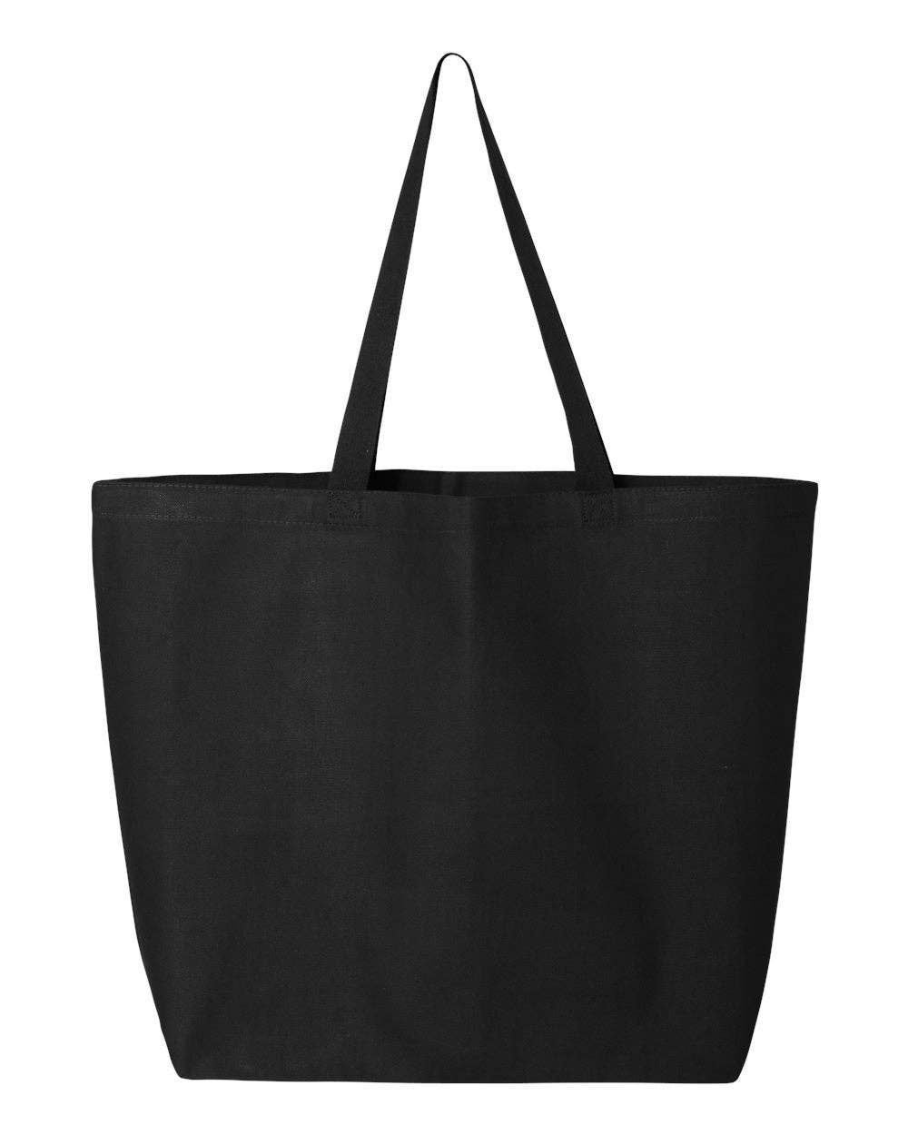 Q-Tees 25L Jumbo Tote, Heavy Cotton Canvas Tote Bag - Q600: Light Pink