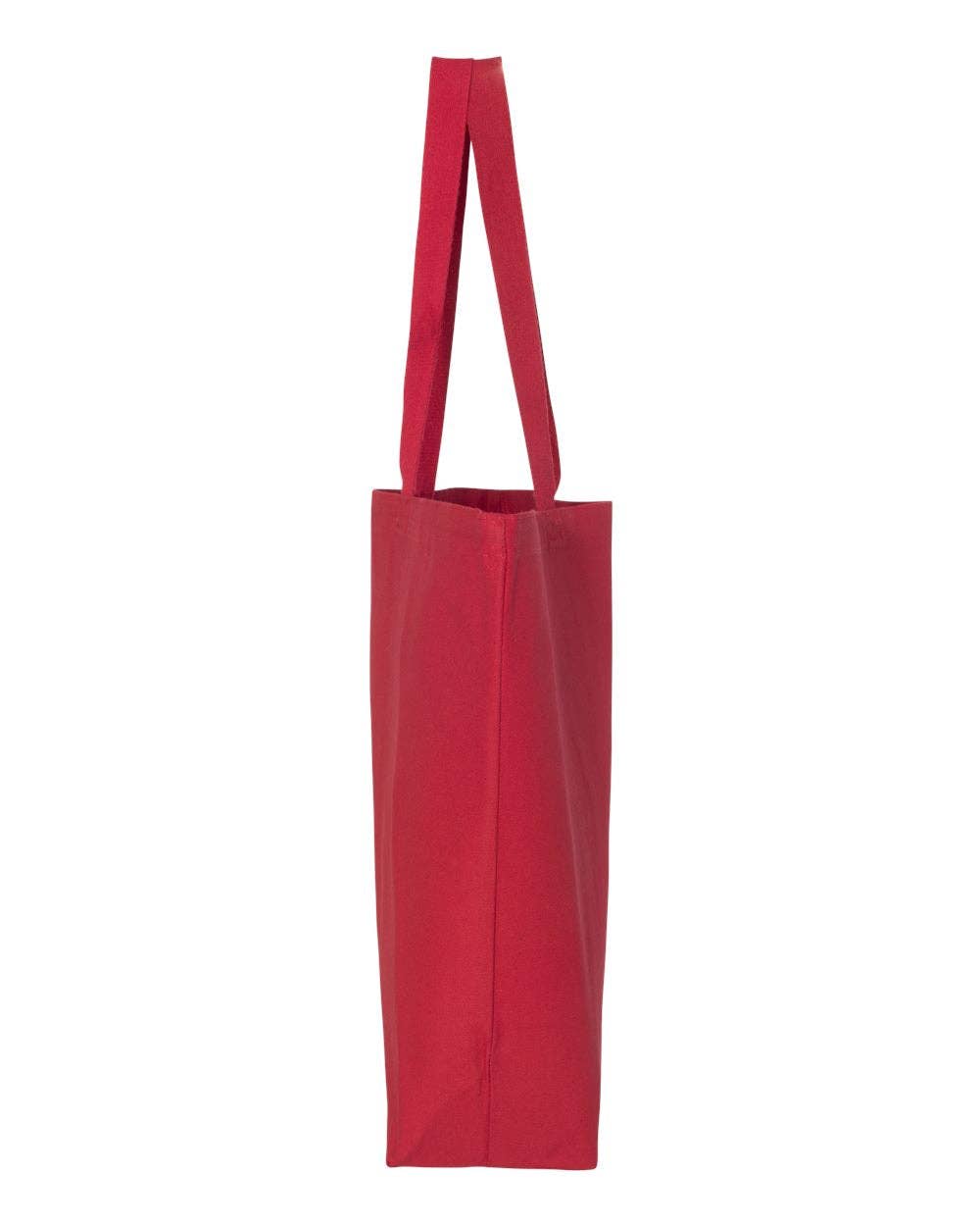 Q-Tees 25L Jumbo Tote, Heavy Cotton Canvas Tote Bag - Q600: Light Pink