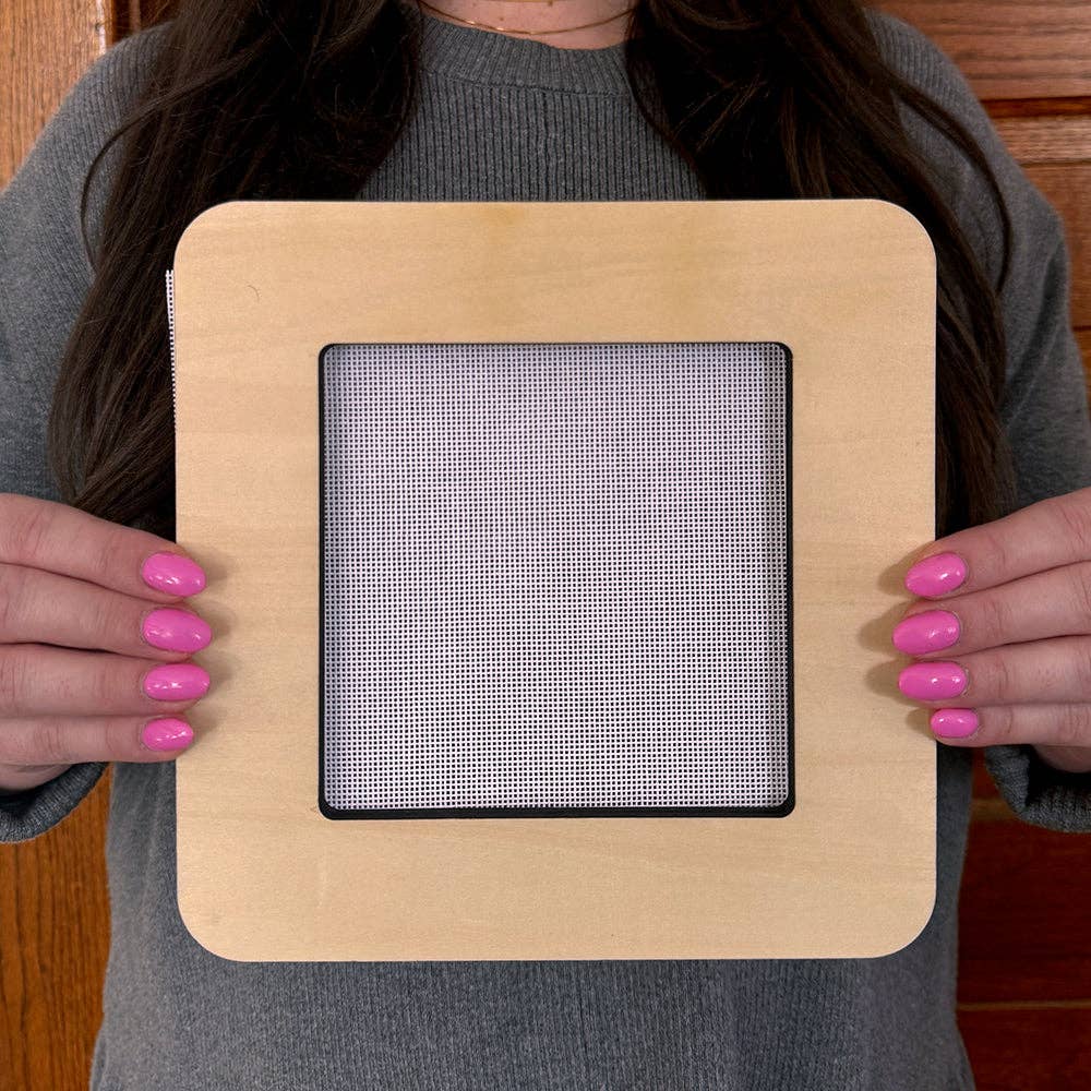 Square 5" x 5" Needlepoint Stretcher Frame
